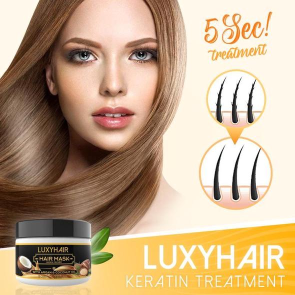 „LuxyHair“ keratiną atkurianti procedūra