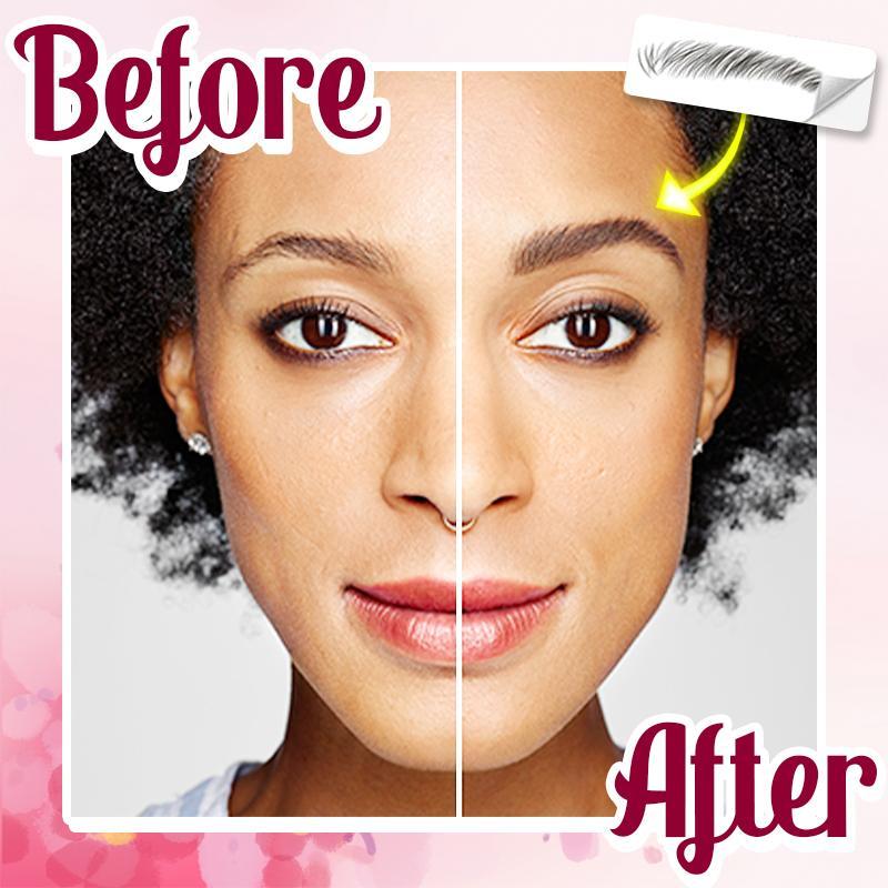 4D plaukelius primenantis antakių antspaudas (10 porų) - Image 2