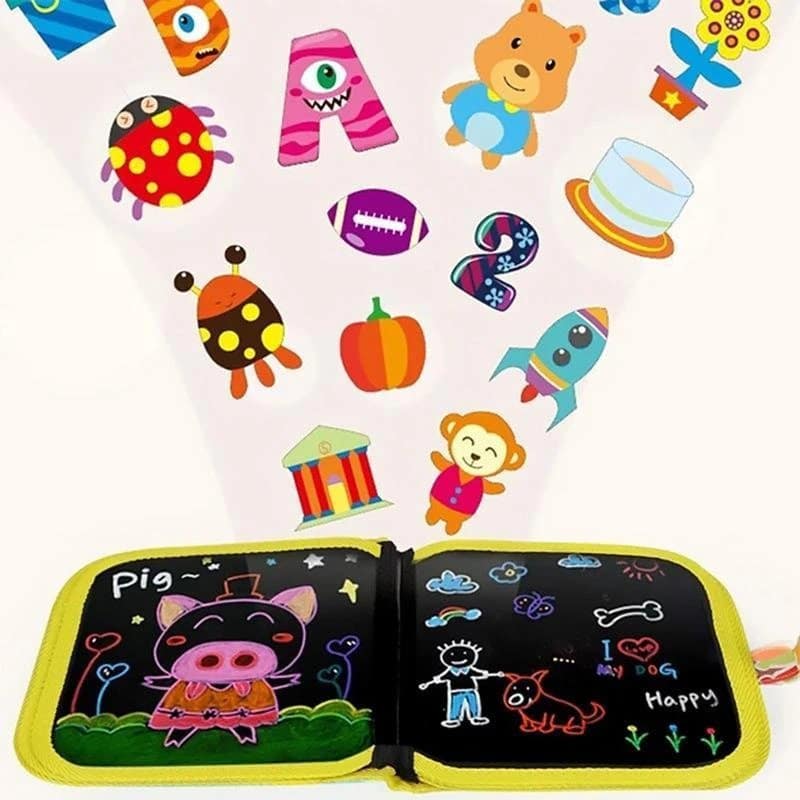 Nešiojamas ištrinamas logotipų bloknotas piešimo bloknotas (12 rašiklių komplekte) - Image 3