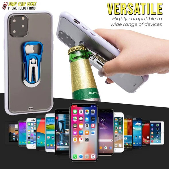 360º automobilio ventiliacijos telefono laikiklio žiedas - Image 4