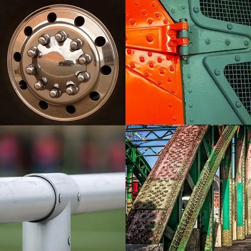 Profesionalus kniedės pistoleto adapterio rinkinys su 4 vnt skirtingais purkštukų varžtais - Image 4