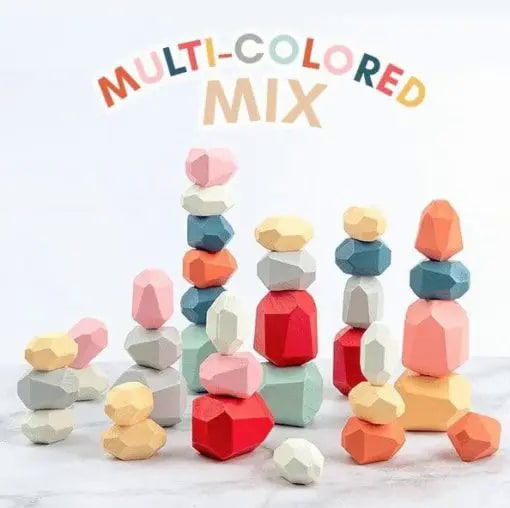 Mediniai akmenų klojimo blokai